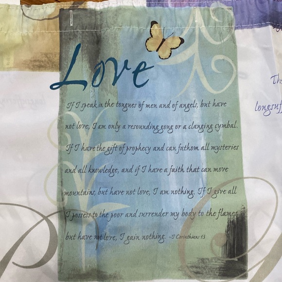 🌹Saturday Knight Inspired Faith, Joy, Love, Piece, message shower curtain - Picture 16 of 16